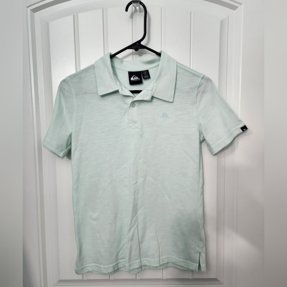 Quiksilver Boys Shirt Short Sleeve Polo Shirt, Size Youth Medium 10/12